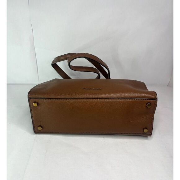 Etienne Aigner Colette Pebble Leather Shoulder Bag Toffee Dual Compartment - Picture 6 of 10